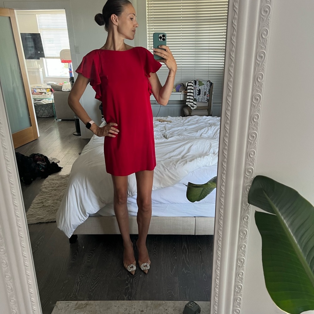 Zara red shift dress